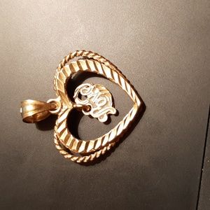 14K Gold Heart with Love